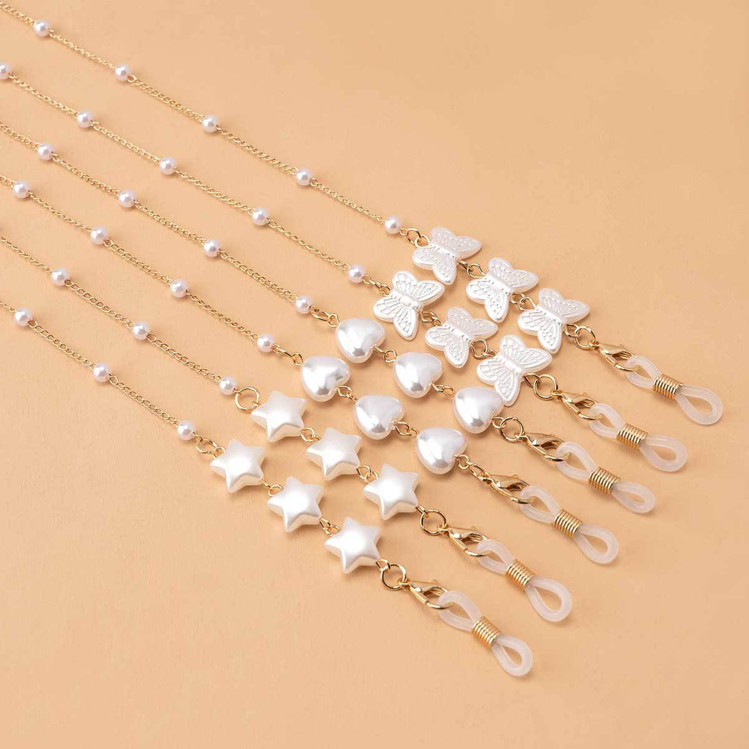 Elegant Heart-Shaped Pearl Chain kalsten
