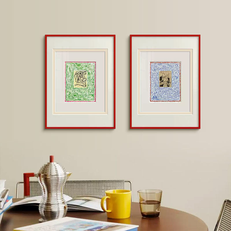 Framed Abstract Botanical Art Print