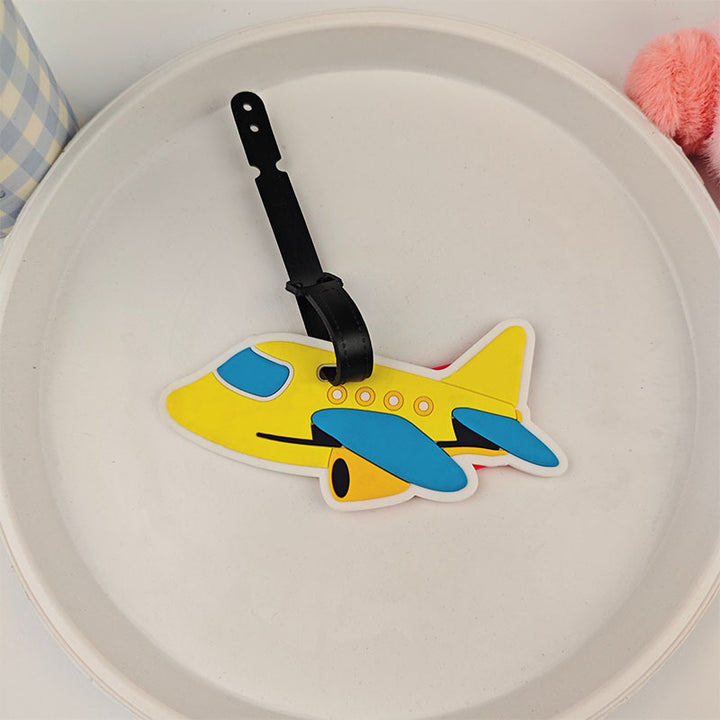 Ladies Padded Luggage Tag in Airplane Design Kalsten
