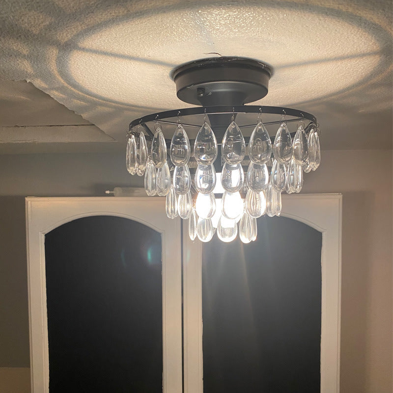 Elegant Crystal Teardrop Chandelier
