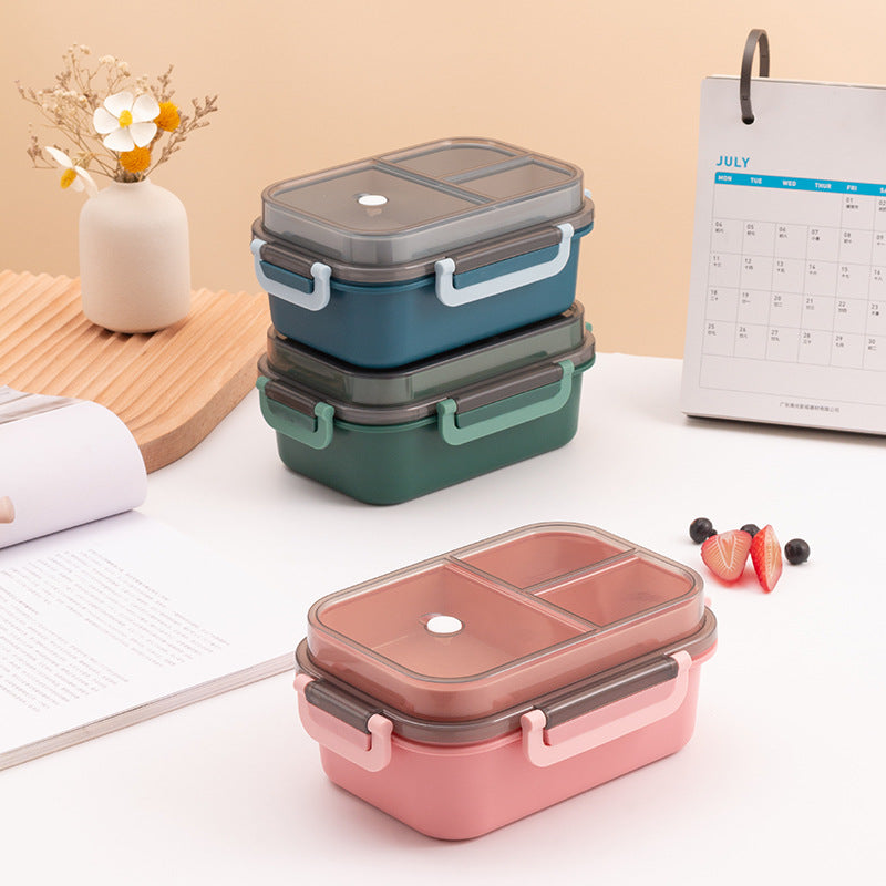 Multi-Compartment Lunch Box Container with Airtight Lid