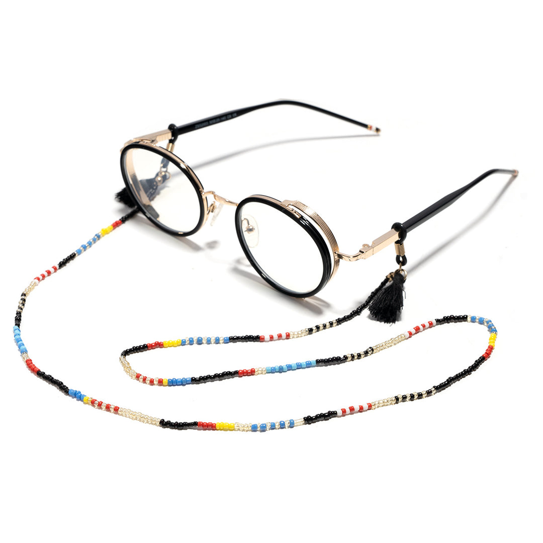 Designer Eyewear with Beaded Holder kalsten