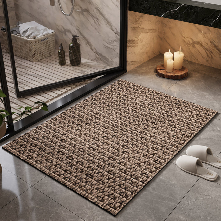 Natural Fiber Bath Mat Kalsten