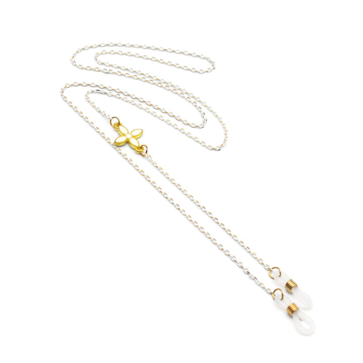 Chic Floral-Detail Eyewear Chain Kalsten
