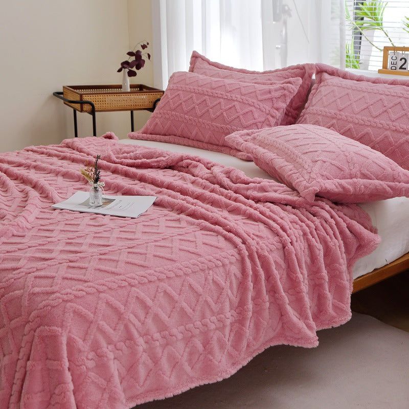 Textured Decorative Throw Blanket Kalsten