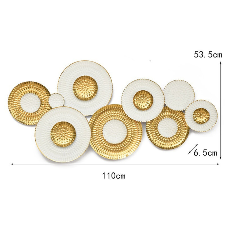 Modern Decorative Wall Sculpture with Circular Design Kalsten