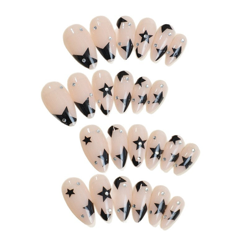 Decorative Star-Accent Press-On Nails