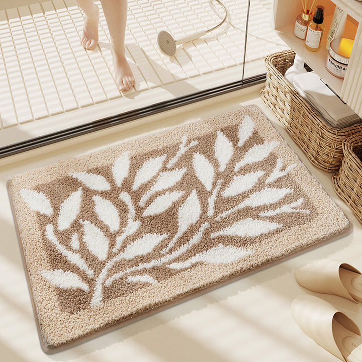 Textured Stone Pattern Bathroom Mat Kalsten