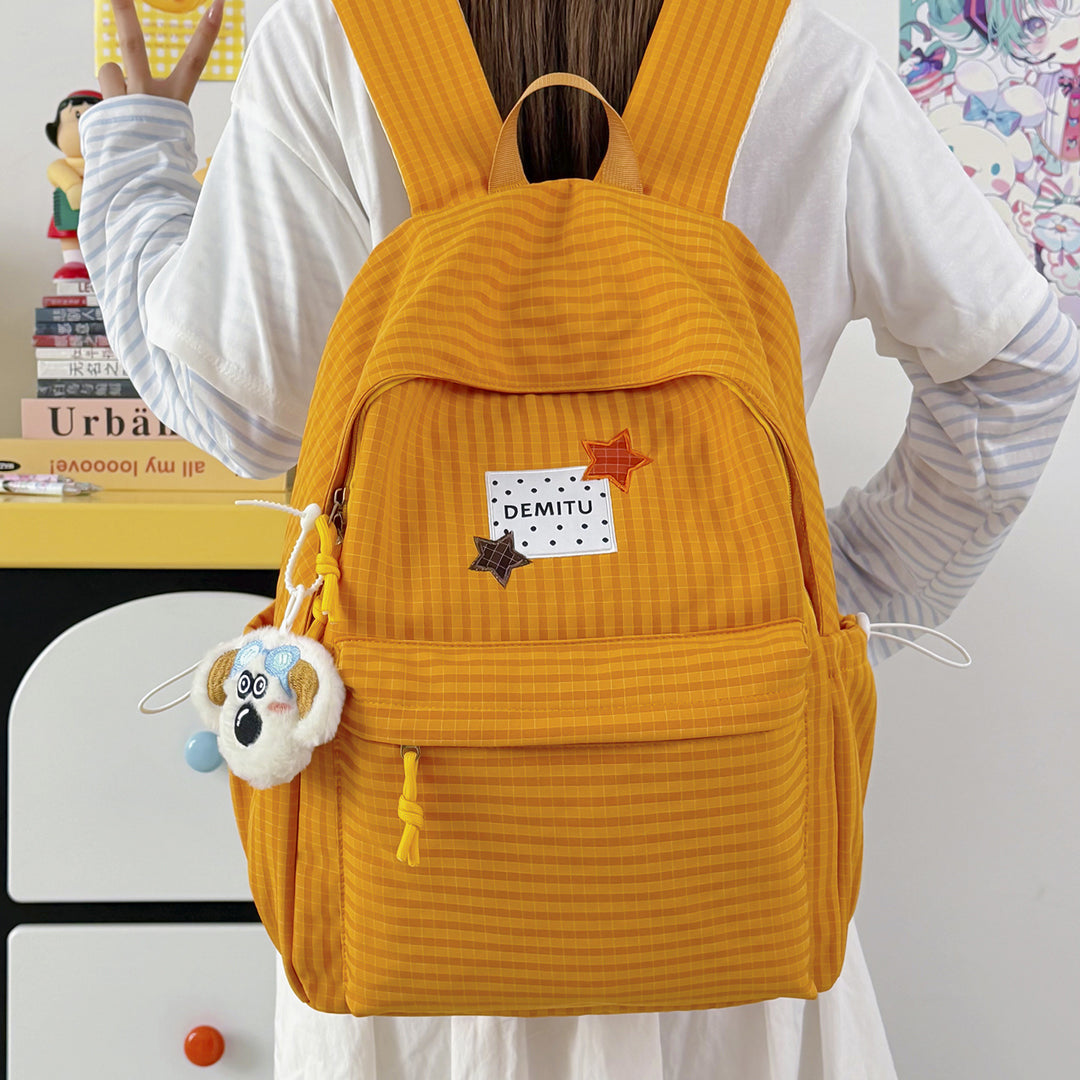 Stylish Checkered Backpack Kalsten