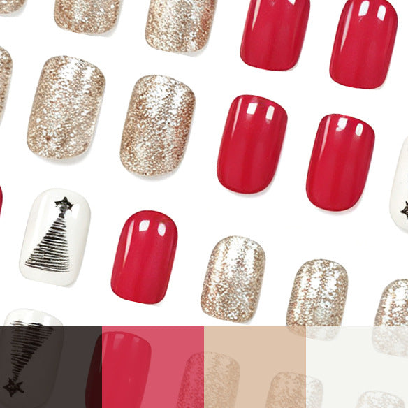 Festive Tree Design Nail Art Kalsten