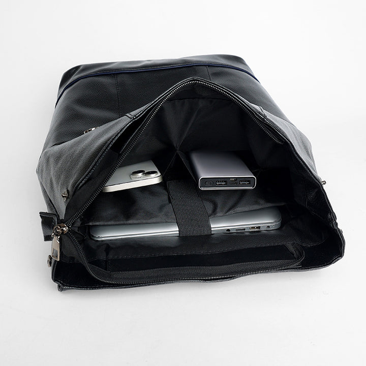 Structured Leather Backpack