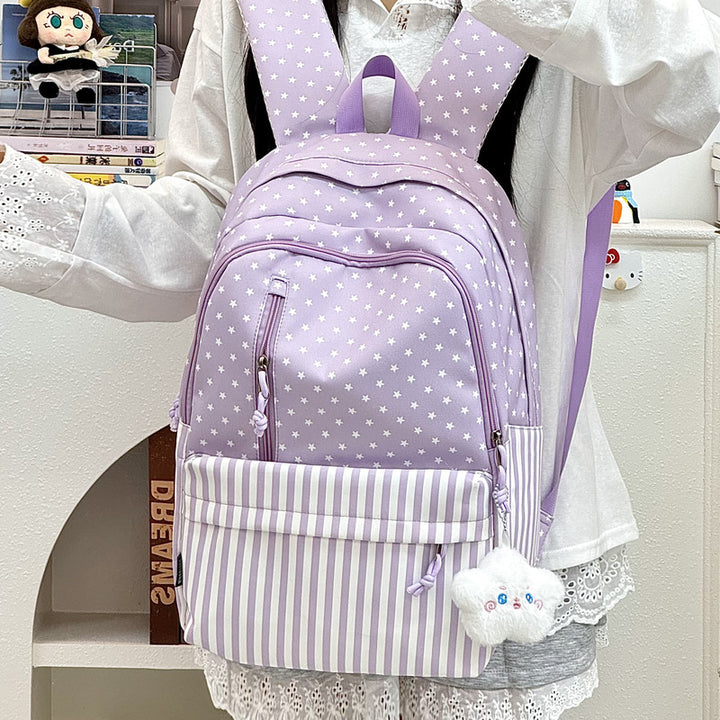 Stylish Star-Printed Large Capacity Backpack Kalsten