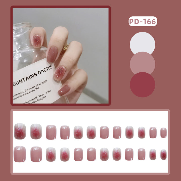 Elegant Sparkling Press-On Nail Set