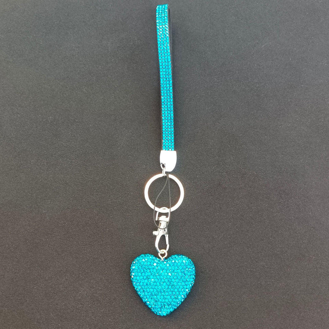 Rhinestone Heart Keychain Kalsten