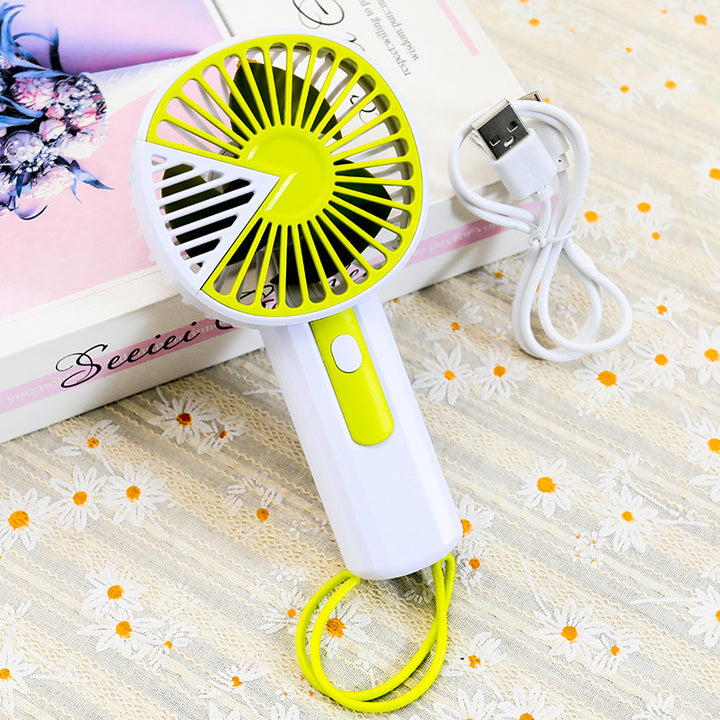 Ladies portable USB fan with ergonomic handle Kalsten