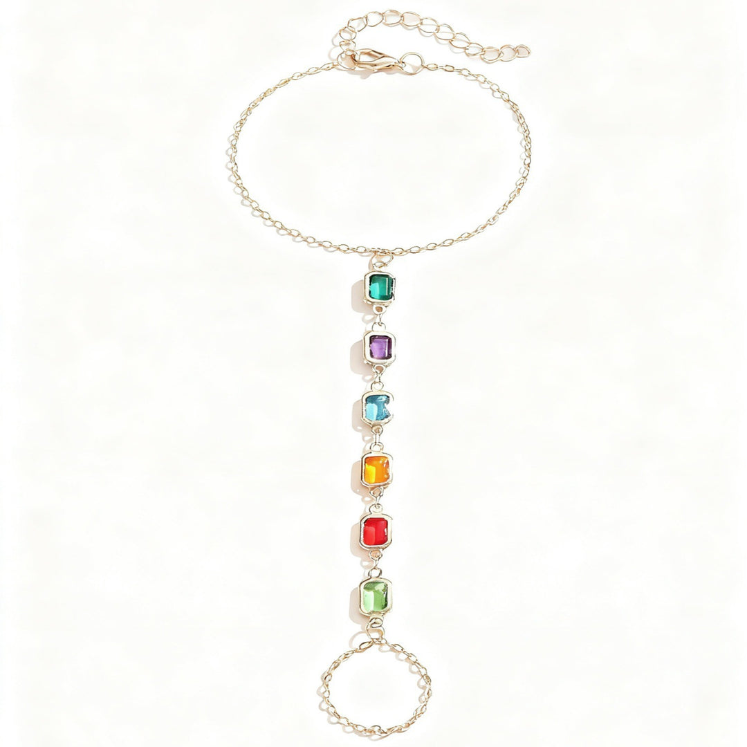 Colorful Gemstone Charm Bracelet Kalsten