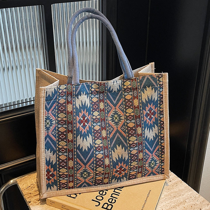 Ethnic-Inspired Decorative Tote Bag