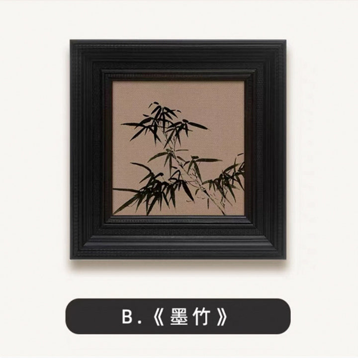 Elegant Framed Bamboo Art Print