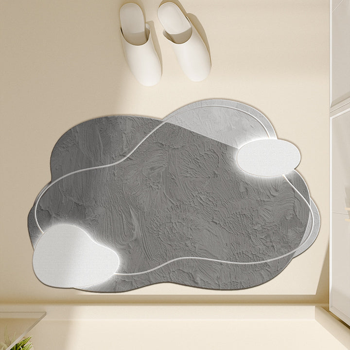 Floral-Inspired Decorative Bath Mat Kalsten