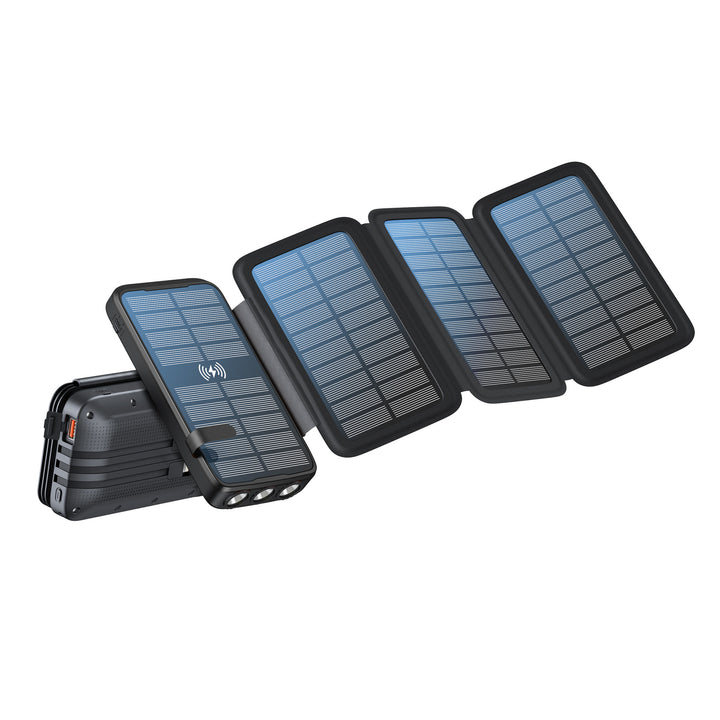Portable Solar Powerbank with Wireless Charging and LED Lamp Kalsten
