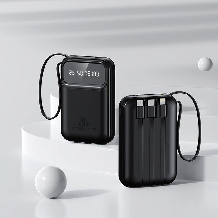Compact power bank with integrated fast charging ports Kalsten