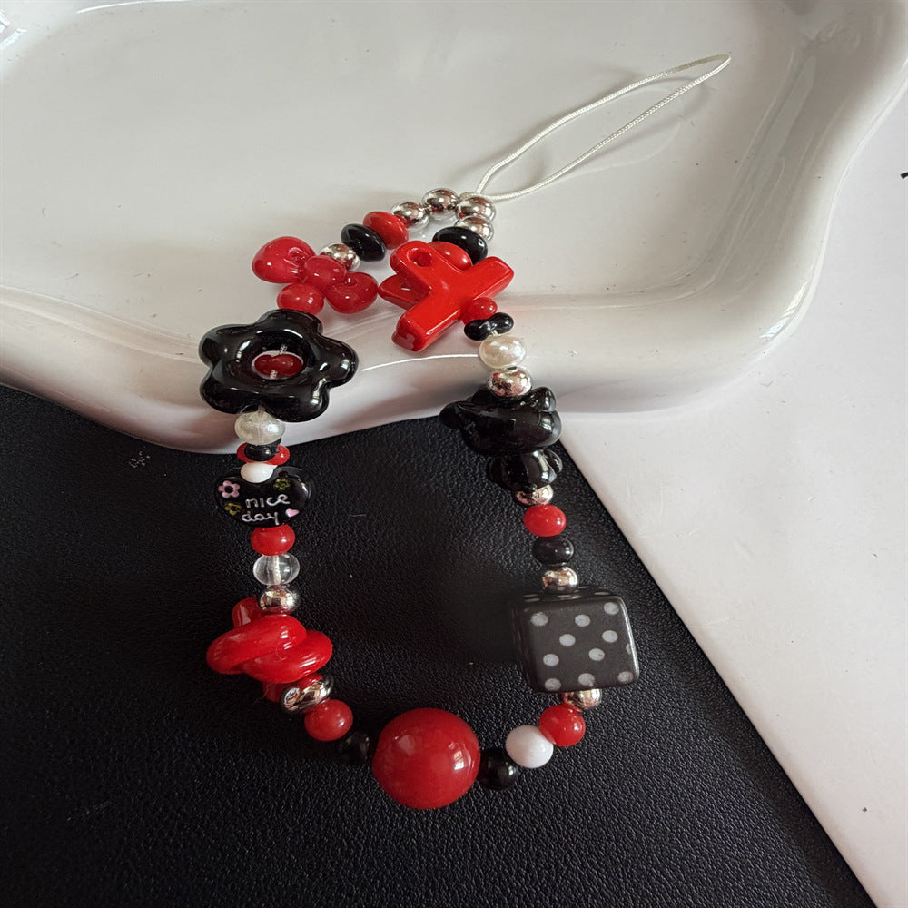 Decorative Charm Beaded Lanyard Kalsten