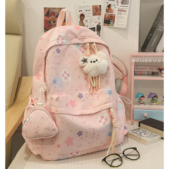 Cartoon-Embellished Casual Backpack Kalsten