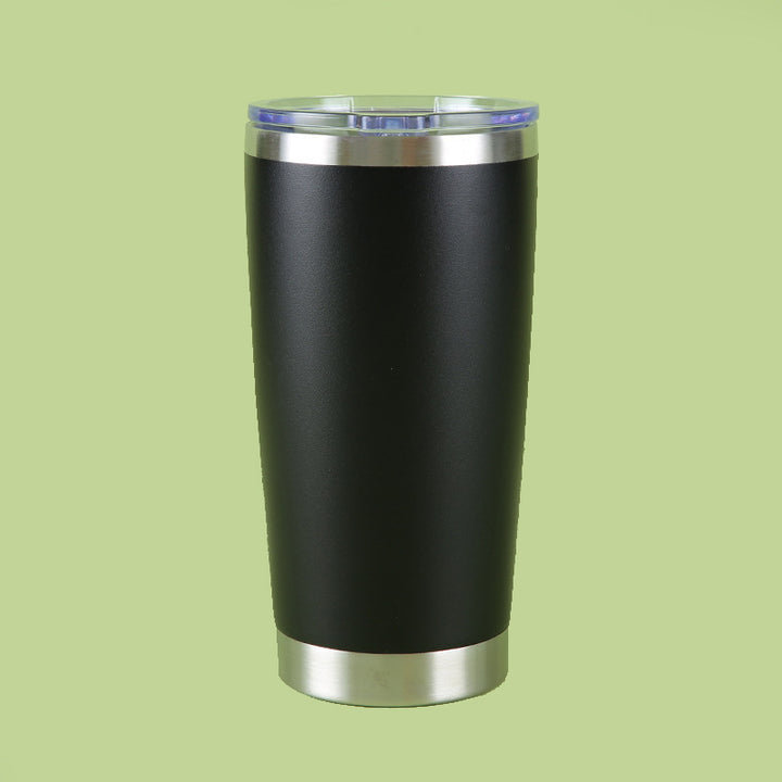 Stainless Steel Tall Slim Thermal Travel Tumbler With Spill-Resistant Clear Slider Lid