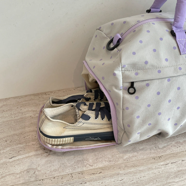 Spacious Polka Dot Travel Duffel Kalsten