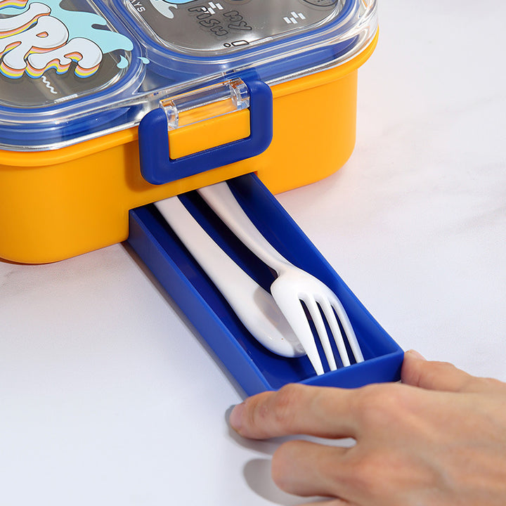 Fun-Themed Multi-Section Lunch Container