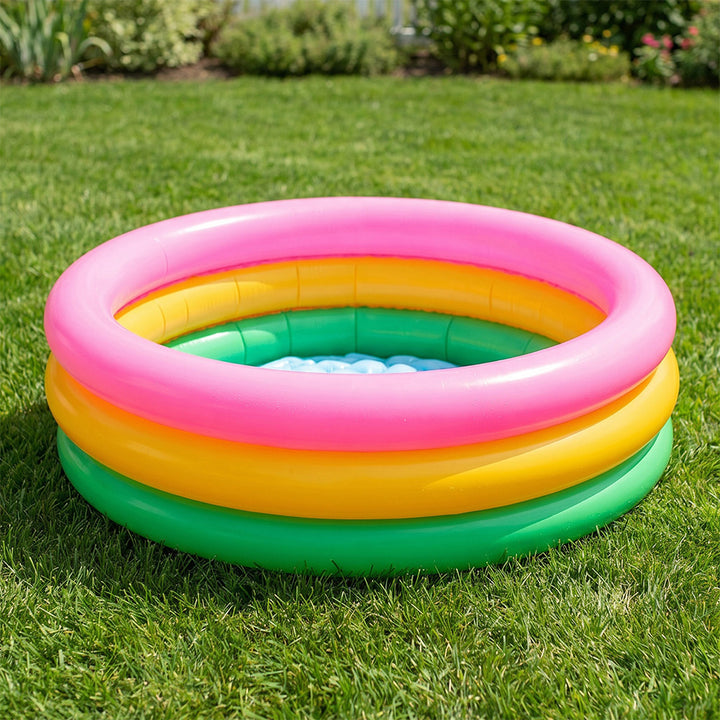Ladies inflatable paddling pool with colorful sea design Kalsten