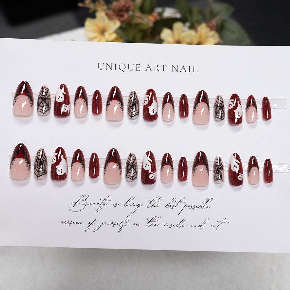 Halloween-Themed Press-On Nail Art Set