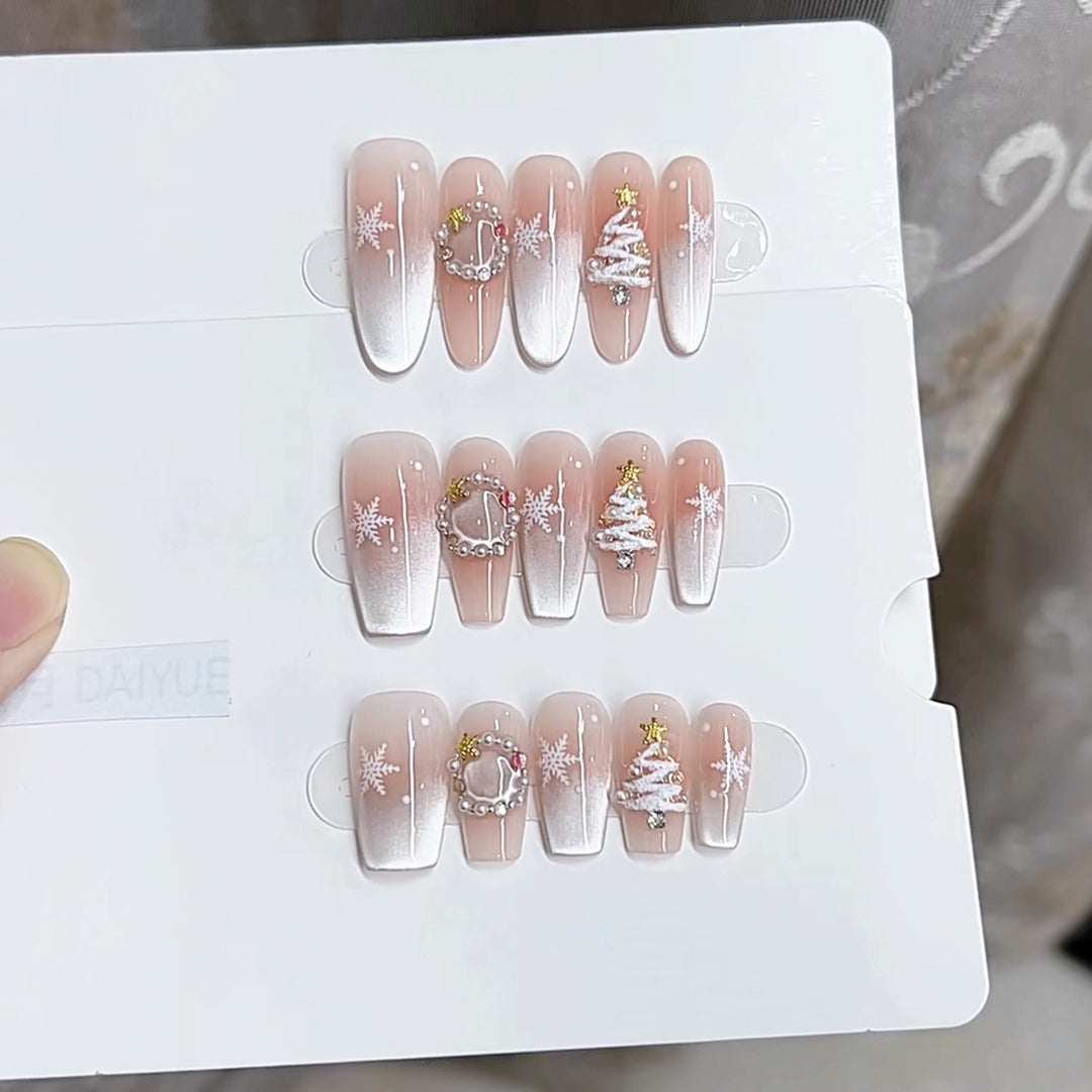 Festive-Themed Press-On Nail Set Kalsten