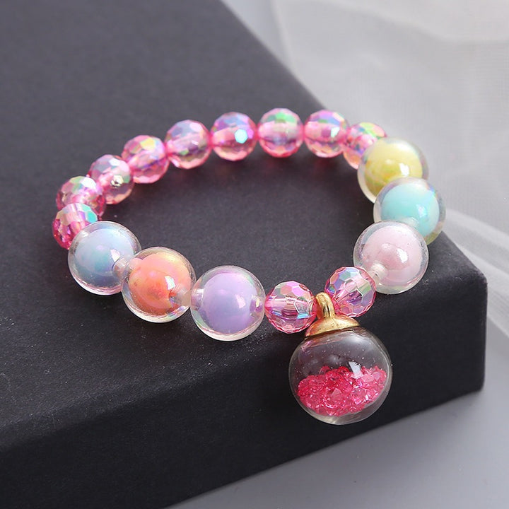 Bracelet Made of Colorful Glass Beads Kalsten