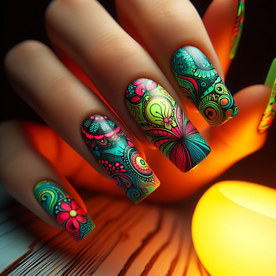 3D Artistic Floral Nail Art Kalsten