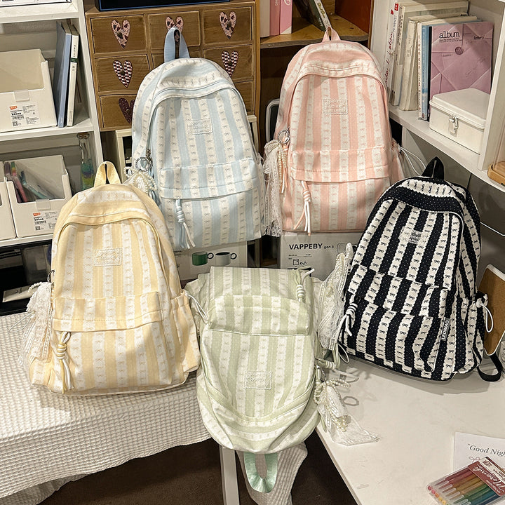 Stylish Decorative Bow-Embellished Backpack Kalsten