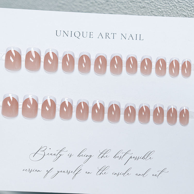 Elegant French Tip Press-On Nails