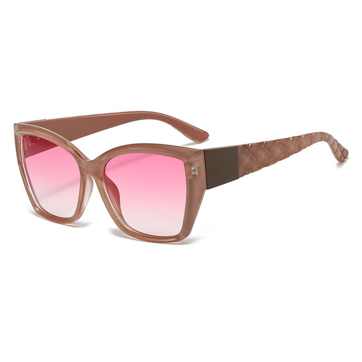 Ladies Oversized Cat-Eye Sunglasses with Stylish Accents Kalsten