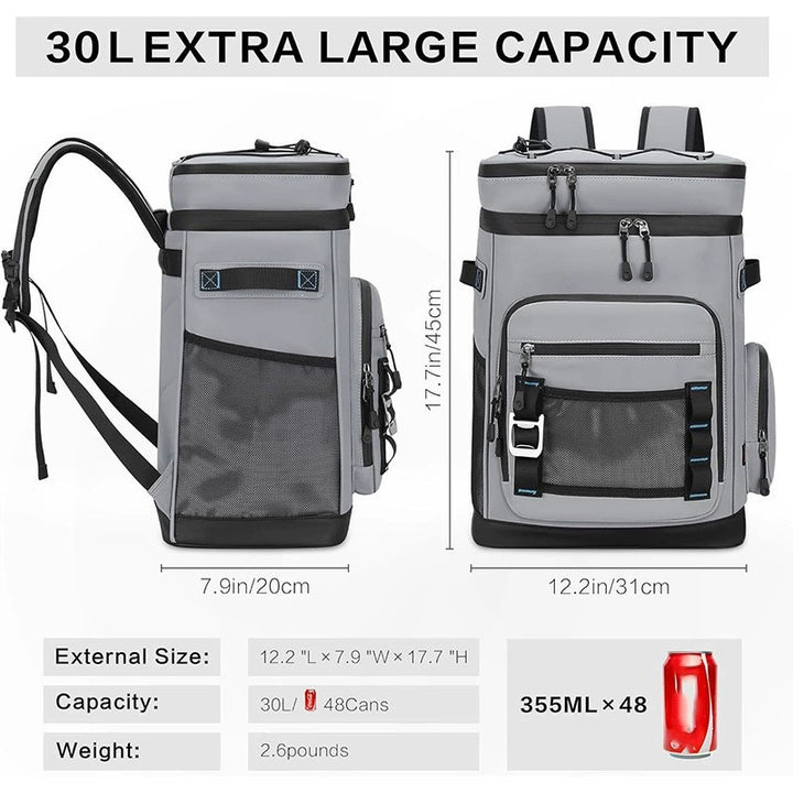 Insulated multifunctional backpack with multiple compartments and drink cooler Kalsten