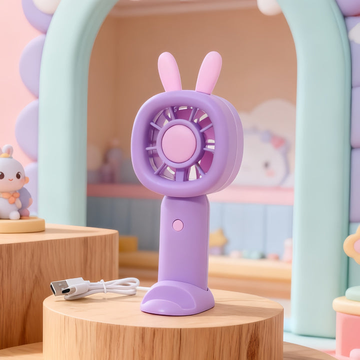 Ladies' portable mini fan in playful bunny design Kalsten