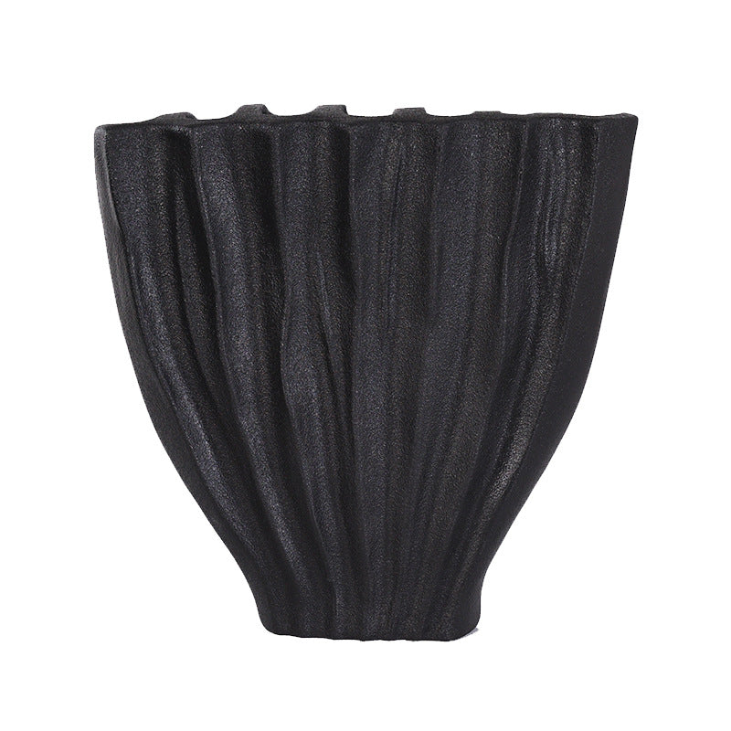 Sculptural Textured Ceramic Vase Kalsten