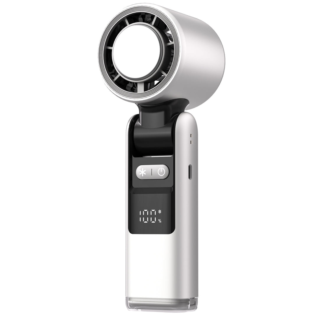 Ladies Portable High-Performance Handheld Fan with LCD Display and Temperature Control Kalsten