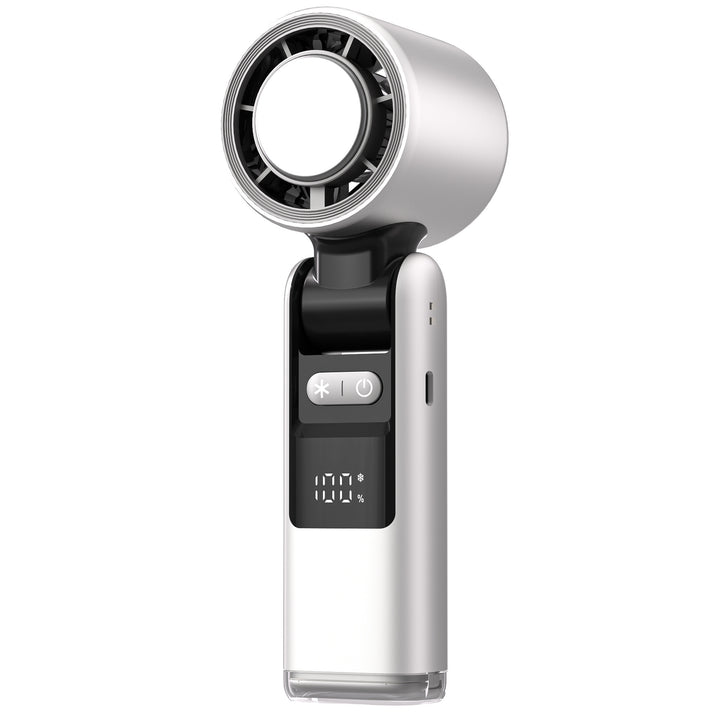 Ladies Portable High-Performance Handheld Fan with LCD Display and Temperature Control Kalsten