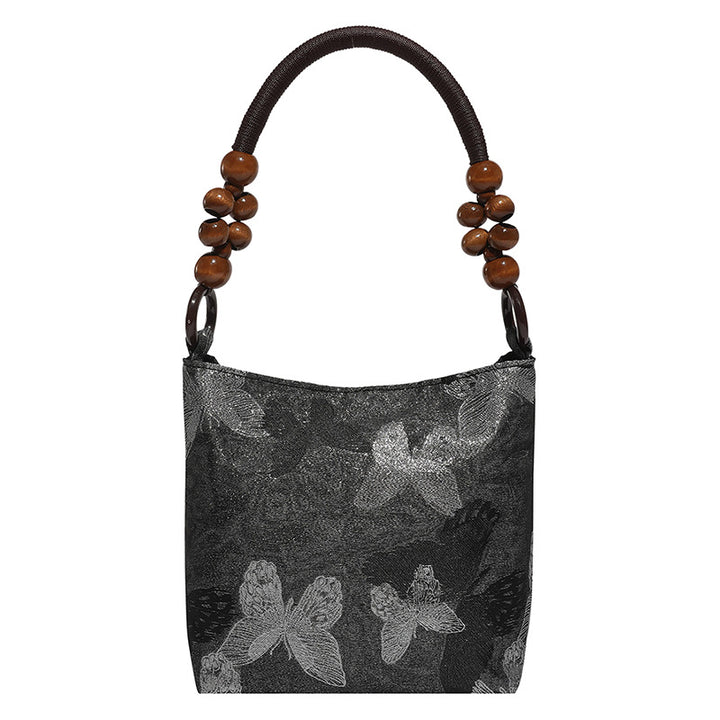 Elegant Bamboo Handle Handbag