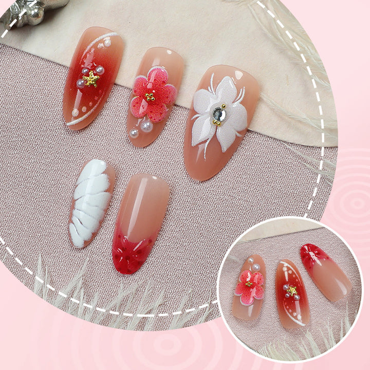 Decorative Floral Nail Art Set