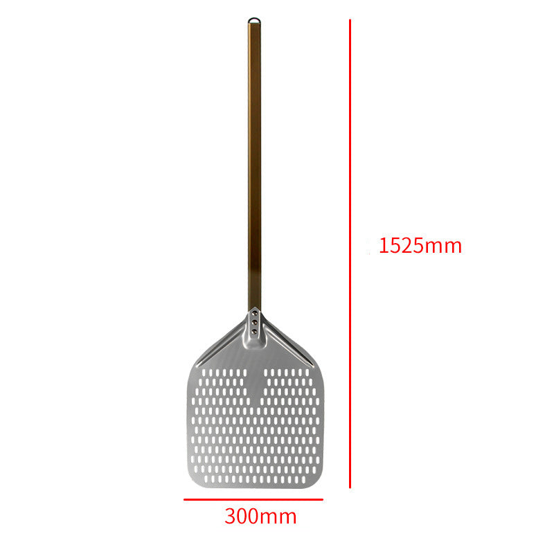 perforated aluminum pizza peel with extra-long ergonomic handle Kalsten