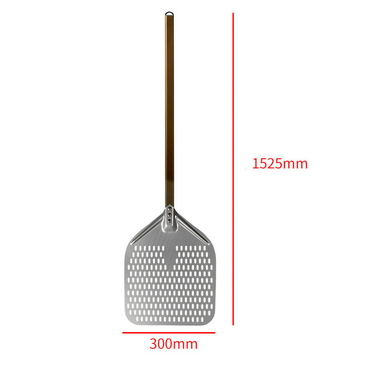 perforated aluminum pizza peel with extra-long ergonomic handle Kalsten
