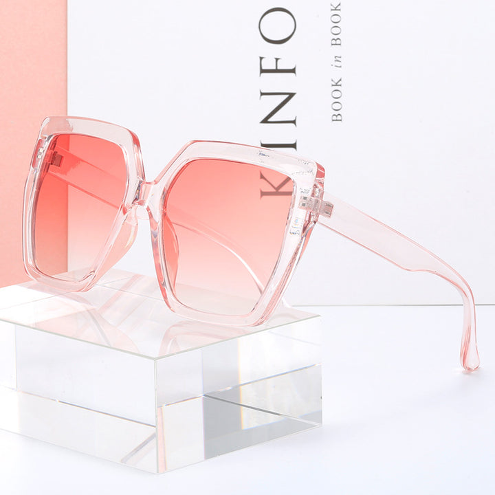Women’s fashionable transparent sunglasses with square lenses Kalsten