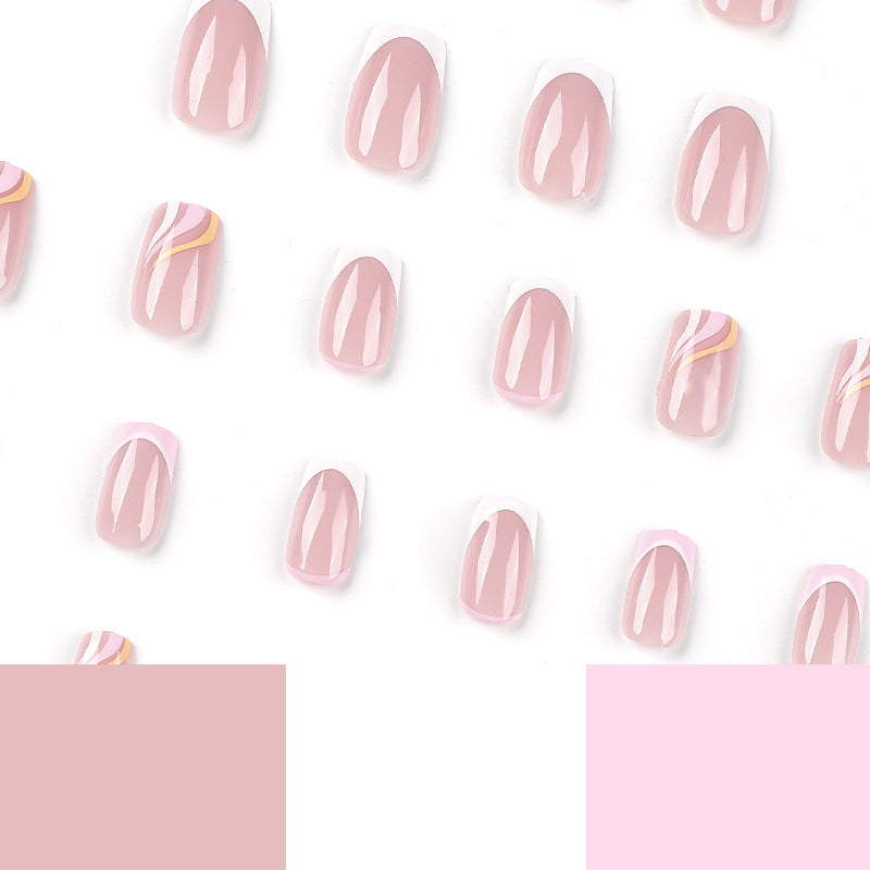 Artful Gel Nails with Elegant Accents Kalsten