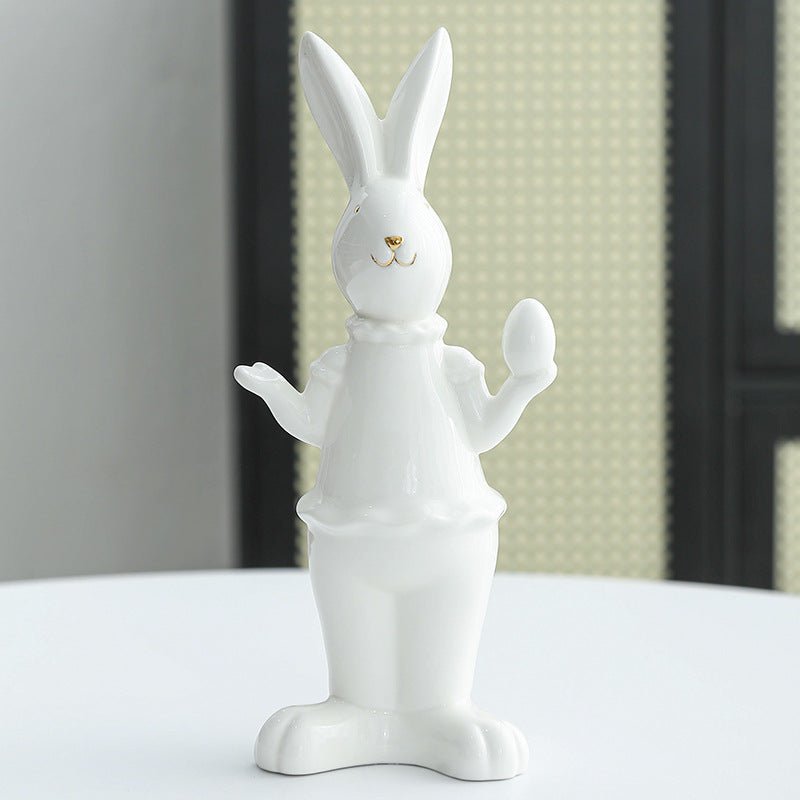 Decorative Ceramic Bunny Figurine Kalsten